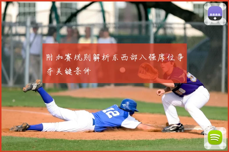 附加赛规则解析东西部八强席位争夺关键条件